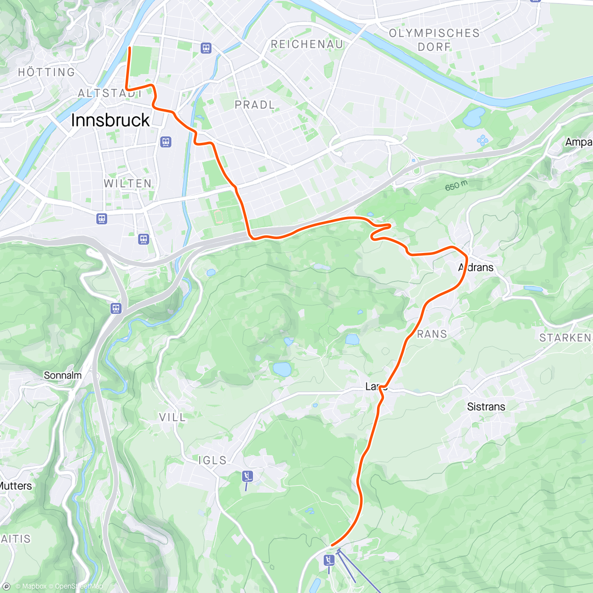 Map of the activity, Zwift - 04. Power Surge in Innsbruck