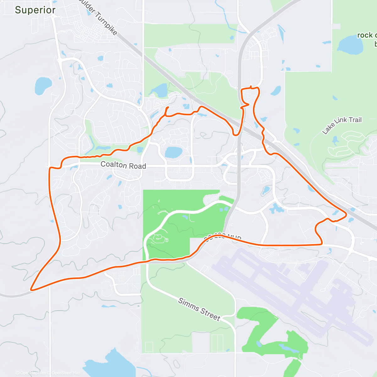 Карта физической активности (Afternoon Ride)