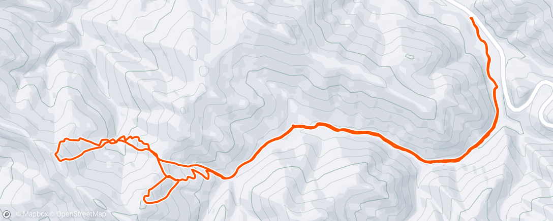 Map of the activity, Morning Backcountry Ski