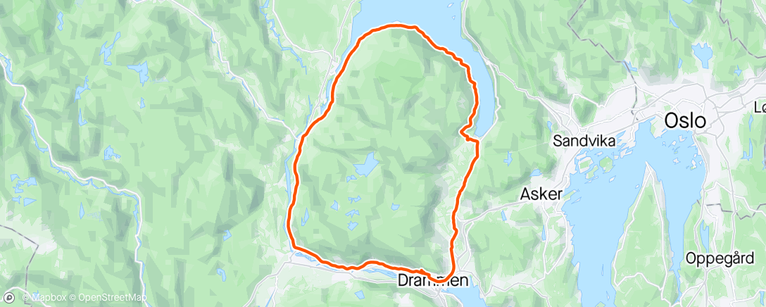 Map of the activity, Finnemarka rundt