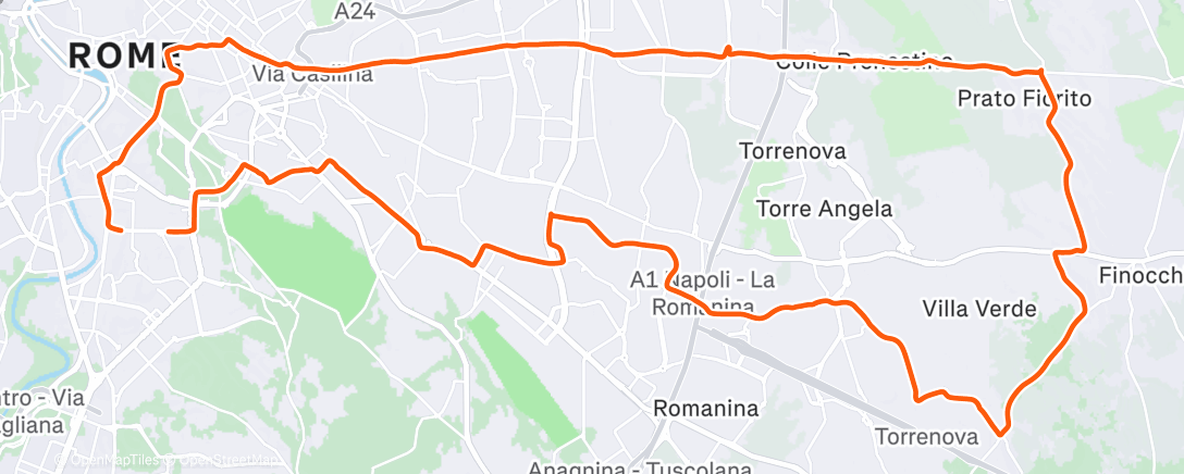 Map of the activity, Afternoon Ride