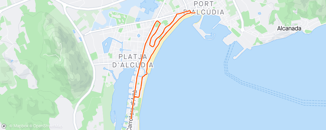 Map of the activity, IM Mallorca 70.3 Run