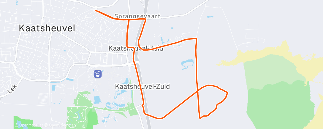 Map of the activity, Christmas Day Family Run