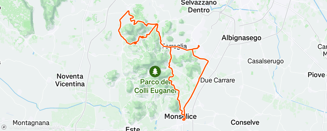 Map of the activity, Morning Ride