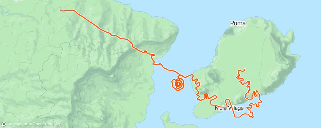 Map of the activity, Puy de Dome in Watopia