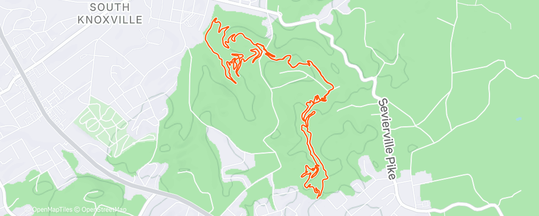 Карта физической активности (Afternoon Trail Run)