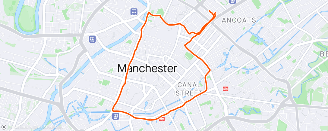 Mappa dell'attività Lost in Manchester again