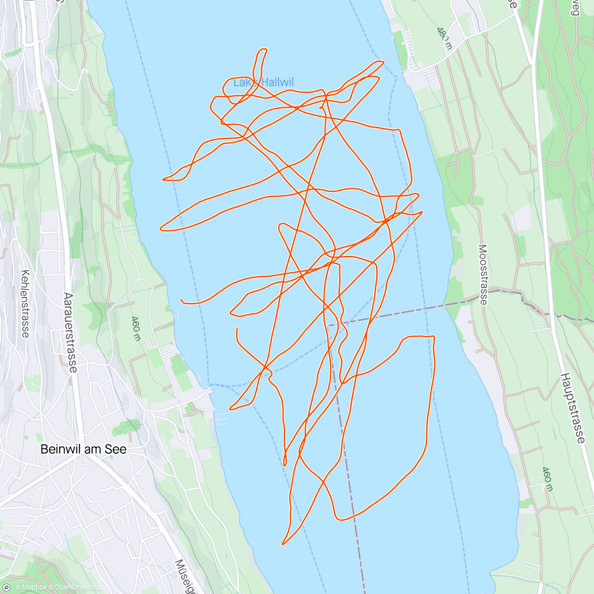 Map of the activity, Afternoon Sailing
