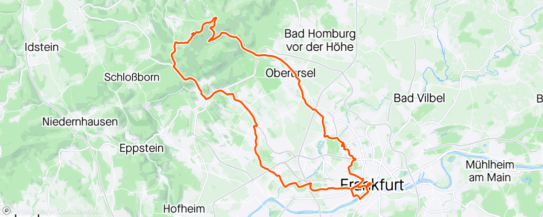 Map of the activity, Grosser Feldberg Ride