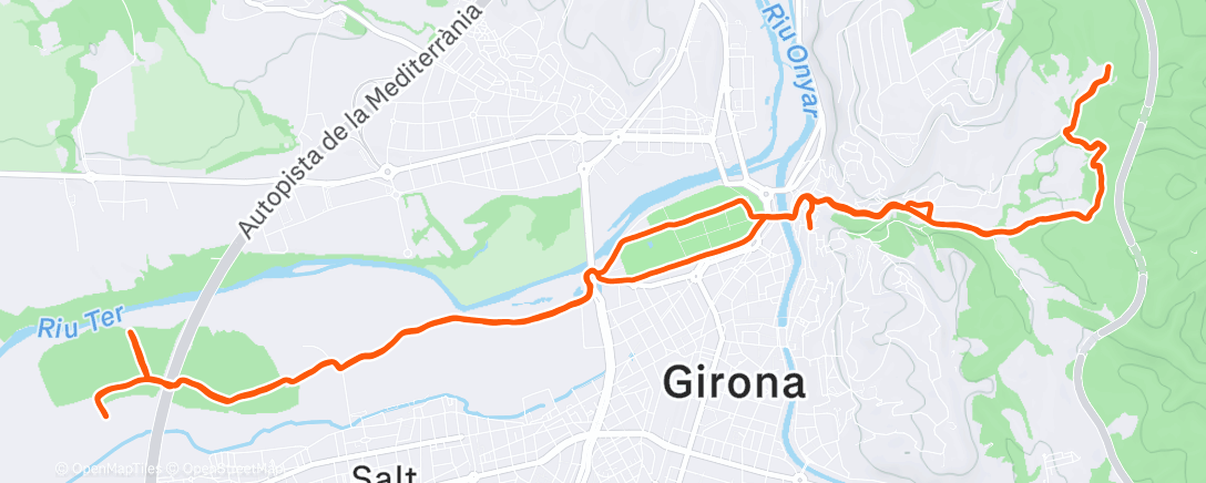 Map of the activity, Another very wet day