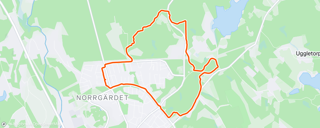 Map of the activity, Morning Run