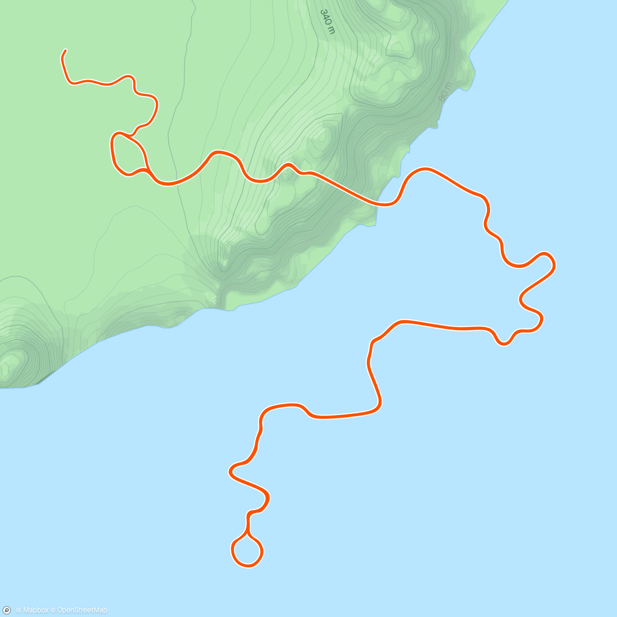 Map of the activity, Zwift - Race: Espada Challenge  (E) on Tempus Fugit in Watopia