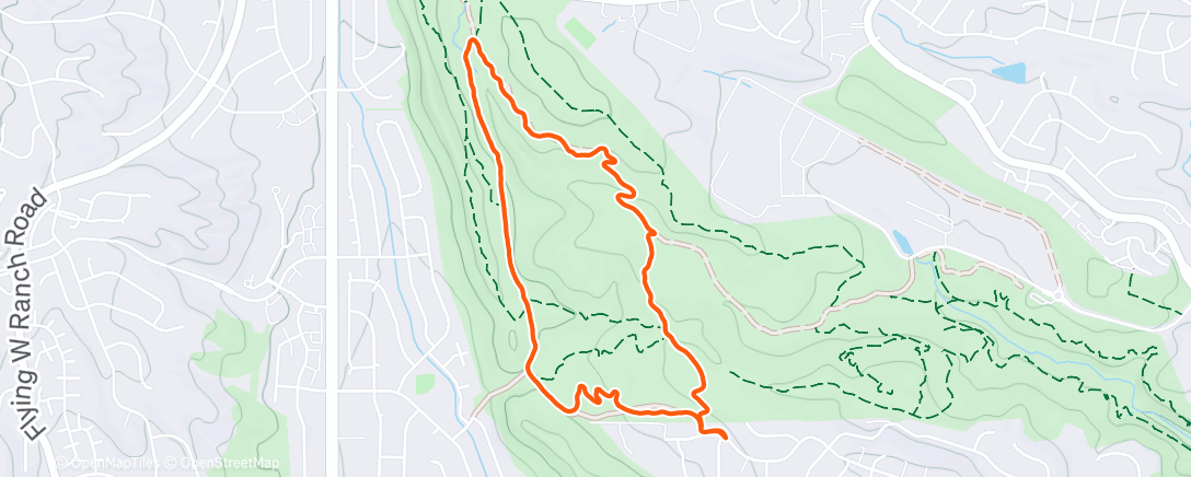 Map of the activity, Morning Trail Run