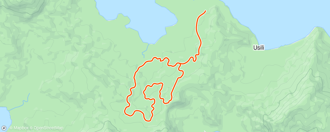 Mapa da atividade, Zwift - Ramp Test Lite in Watopia