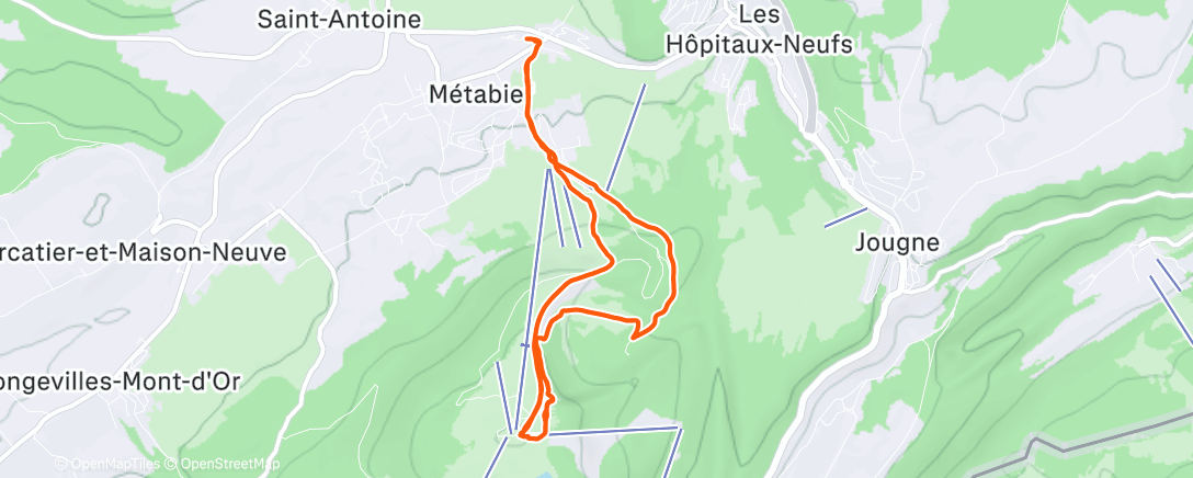 Map of the activity, 3 jours après infiltration de Robocop, encore quelques douleurs…