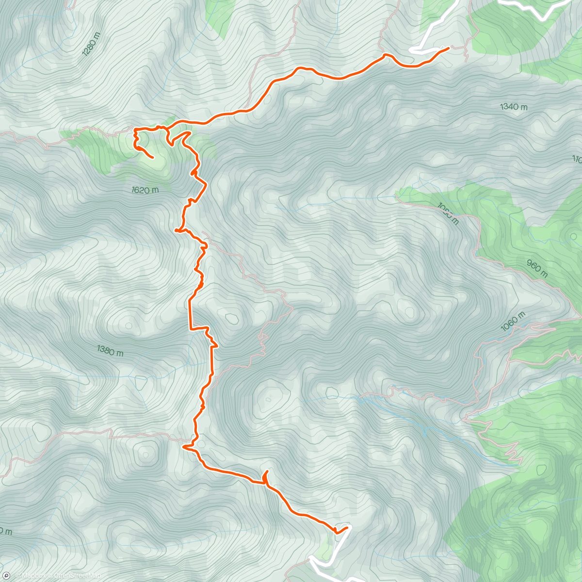 Карта физической активности (PR1 Pico do Arieiro - Pico Ruivo)