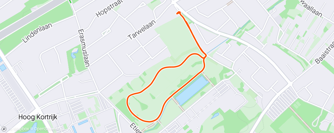 Map of the activity, Evening Walk