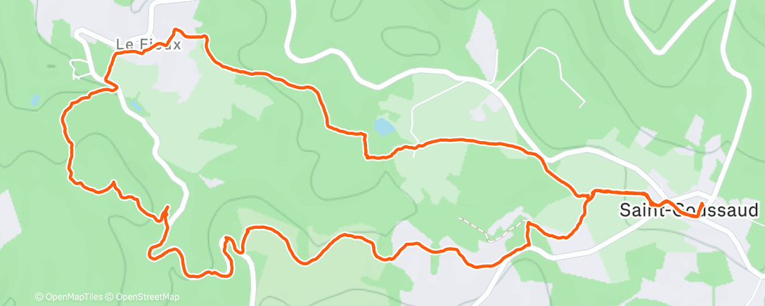 Map of the activity, Randonnée dans l'après-midi