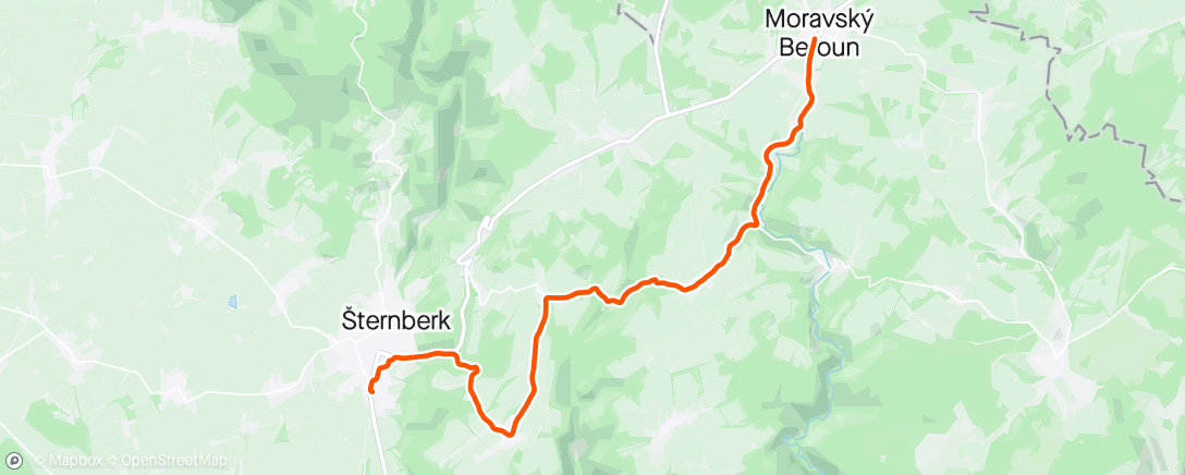 Map of the activity, Do práce ride 🚴‍♂️