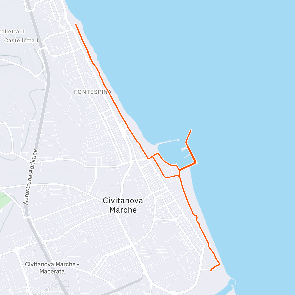 Map of the activity, Xmas Run 🎄🏃🏻‍♂️