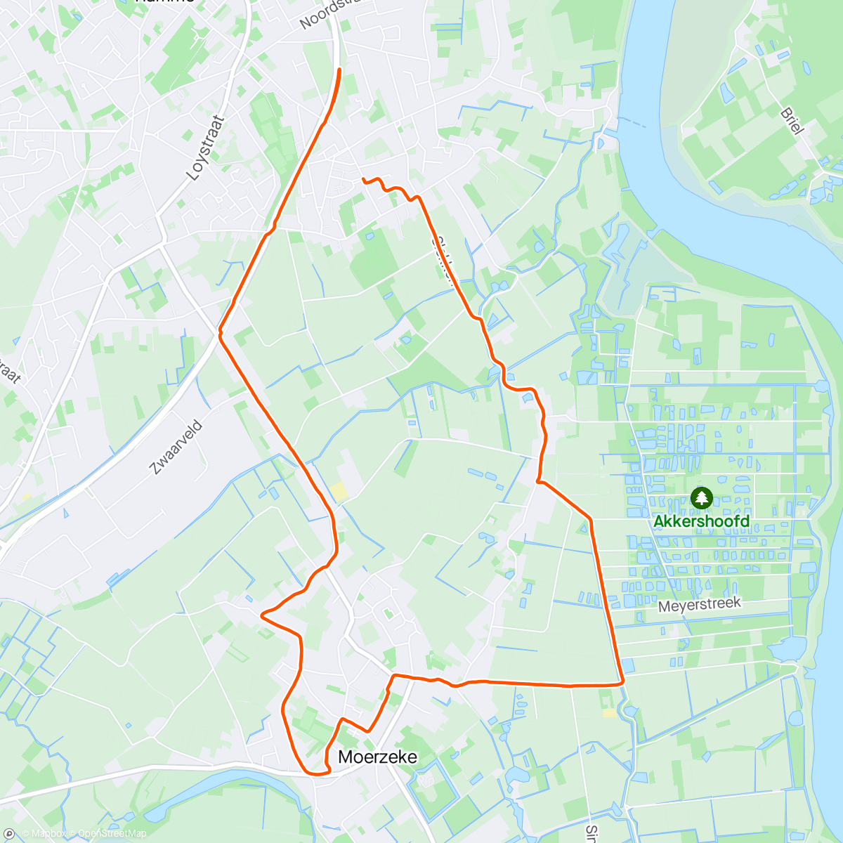 Map of the activity, 10 km herstel