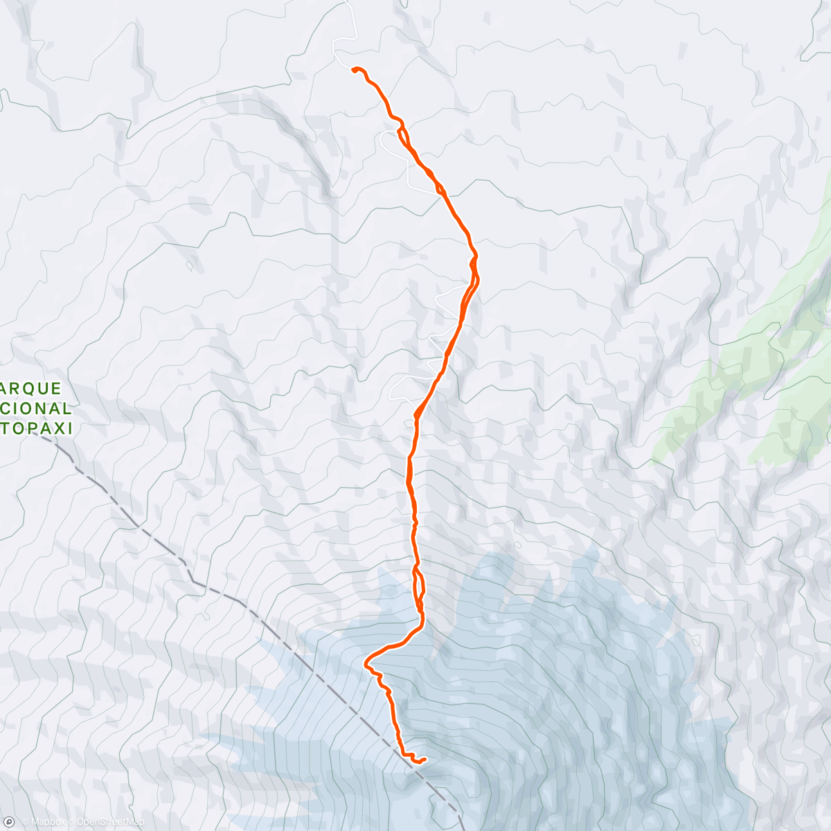 Mappa dell'attività Cotopaxi Climb