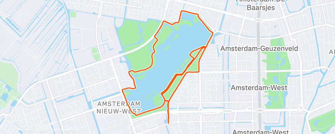 Map of the activity, 4 x 5'30