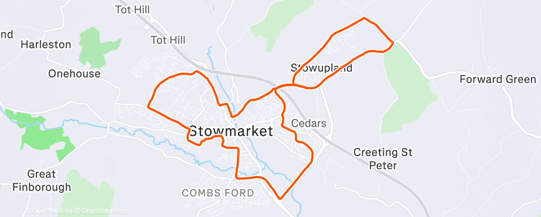 Карта физической активности (Lunch Run)