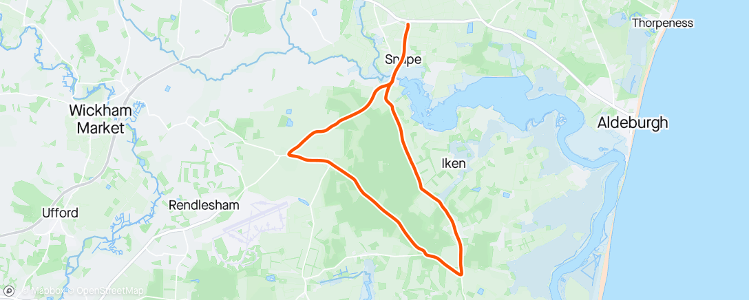 Map of the activity, Tempo Spin on the TT route