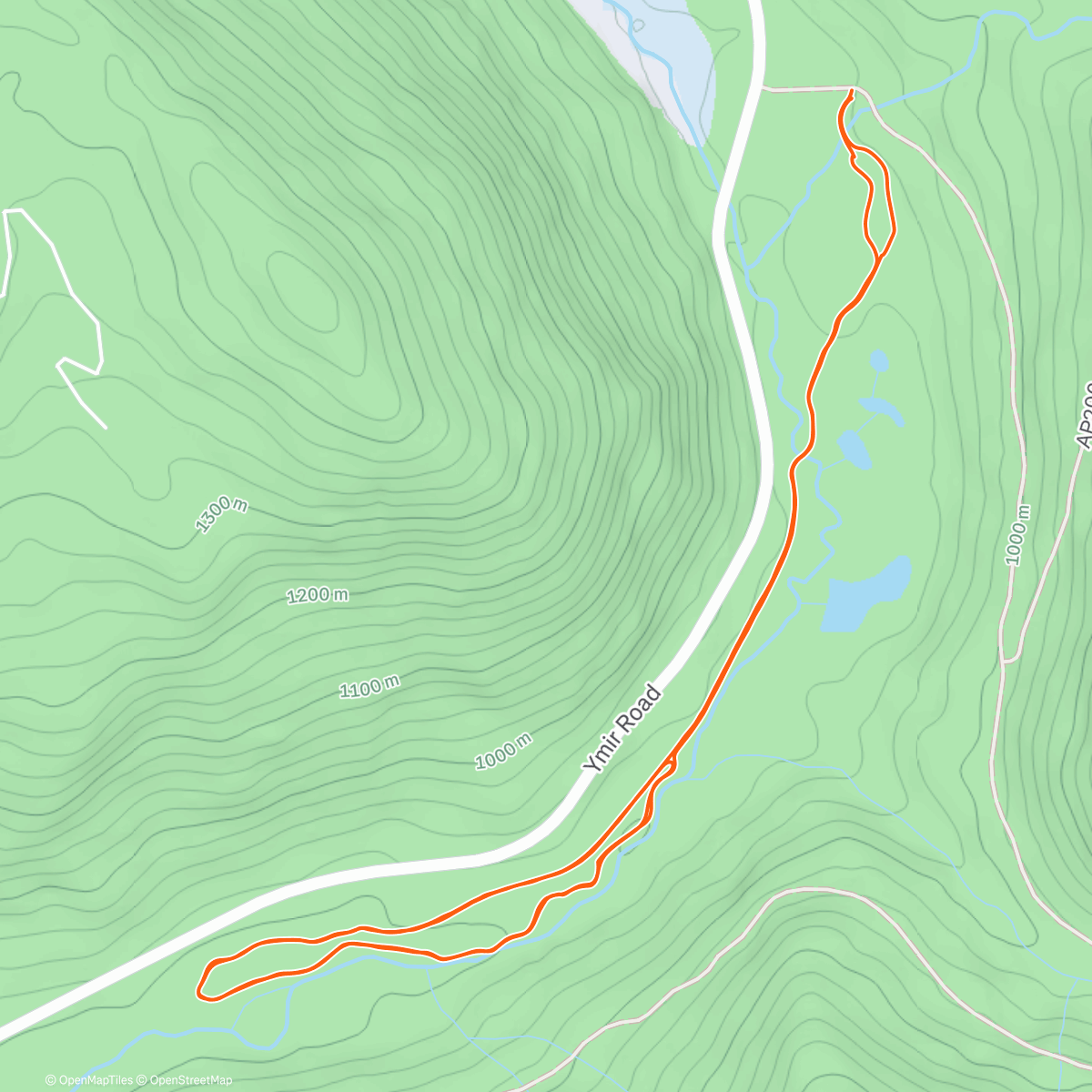 Map of the activity, Brisk lap with the girls at Nelson Nordic