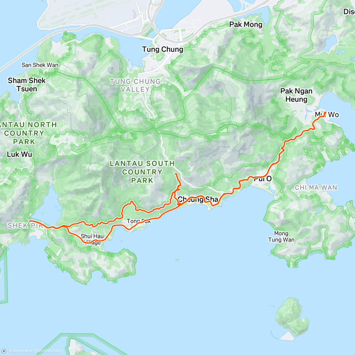 Map of the activity, Morning Ride