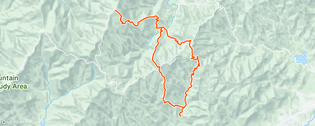 Map of the activity, Morning Trail Run