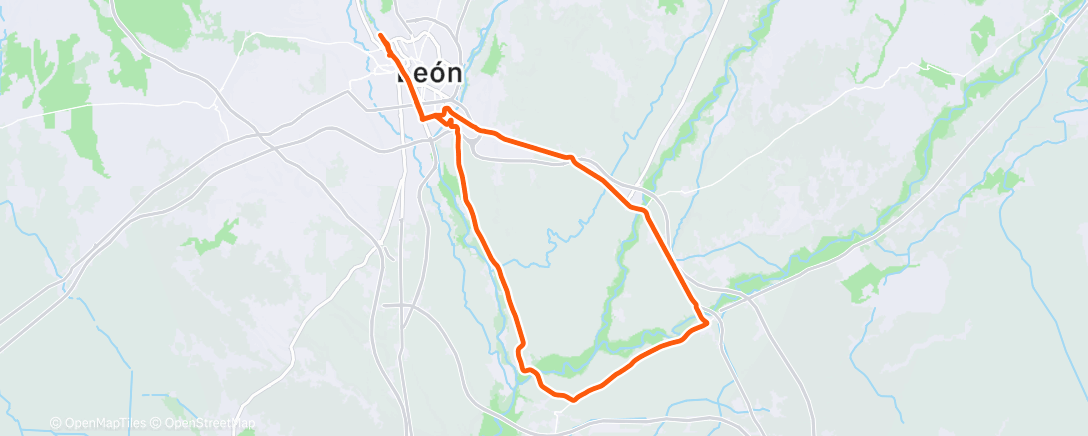 Map of the activity, Morning Ride