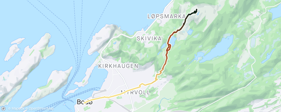 Map of the activity, Keiservarden