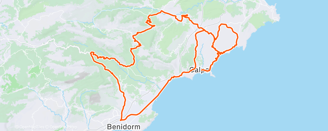 Map of the activity, Wielersport