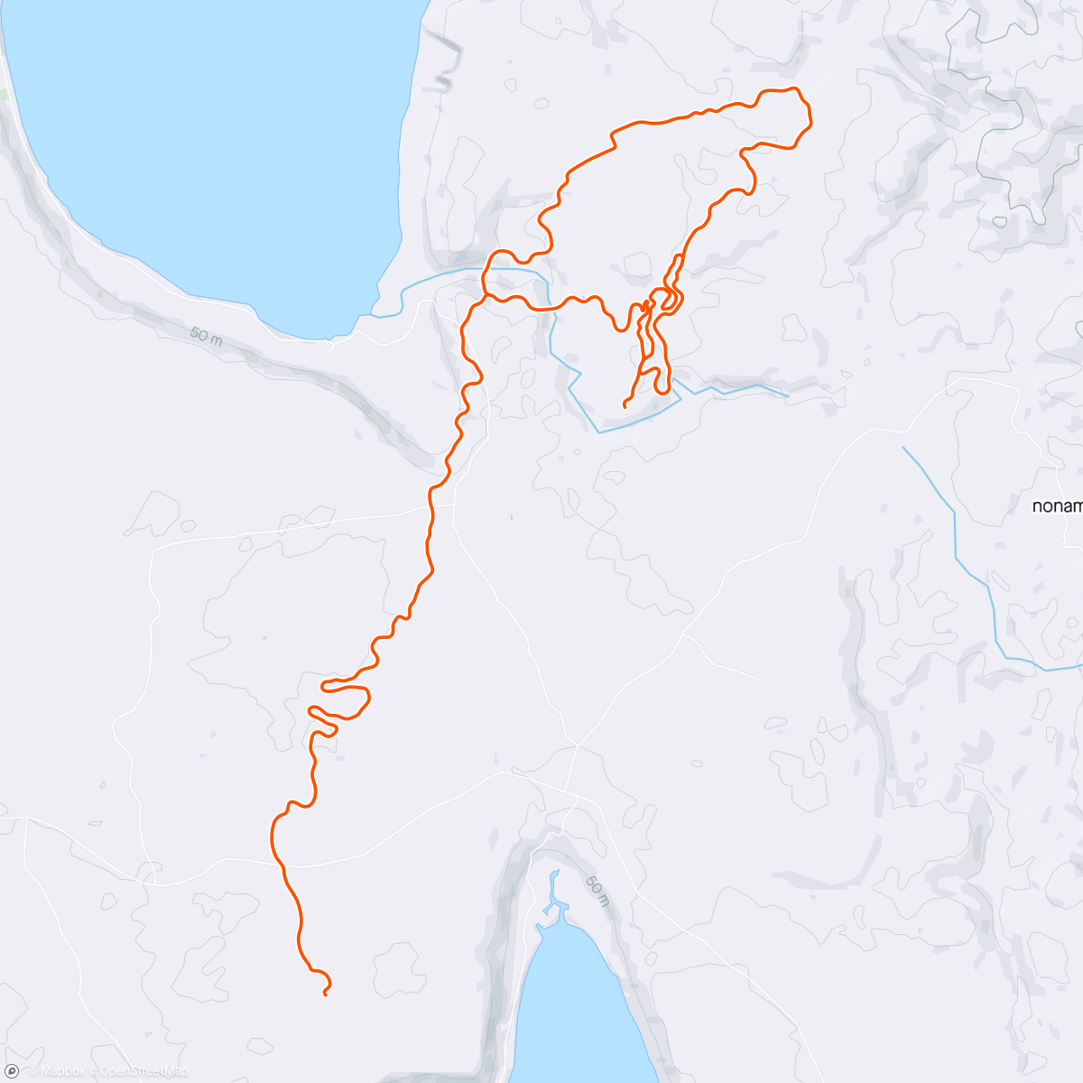 Map of the activity, Zwift - Mashcovery-45 in Makuri Islands