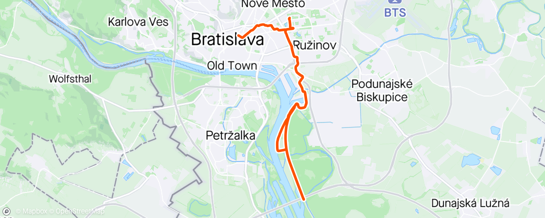 Map of the activity, Muchy a Chorvatsko