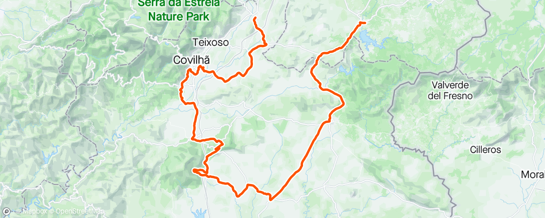 Map of the activity, Bicicleta a la hora del almoço