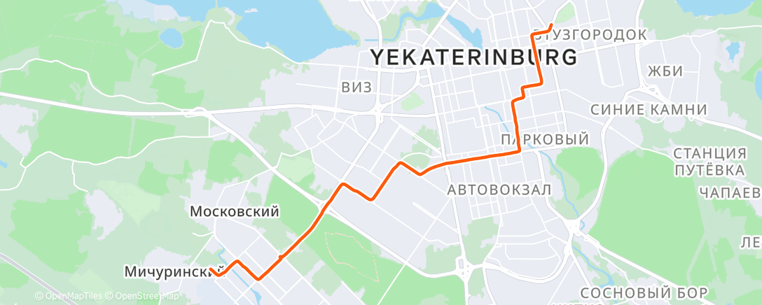 Peta aktivitas, Дневной велозаезд