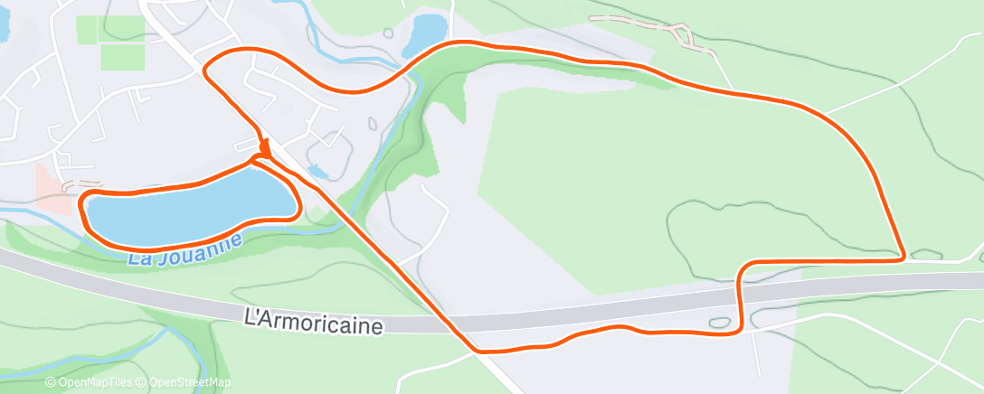 Map of the activity, Morning Run