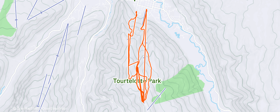 Map of the activity, Fast and Fun as the Snow Starts to Fall - Day 30