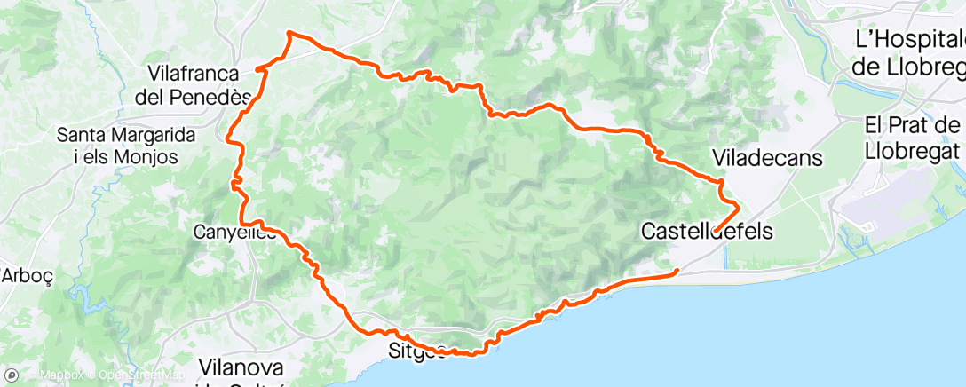 Map of the activity, 24/03/2024 Castelldefels