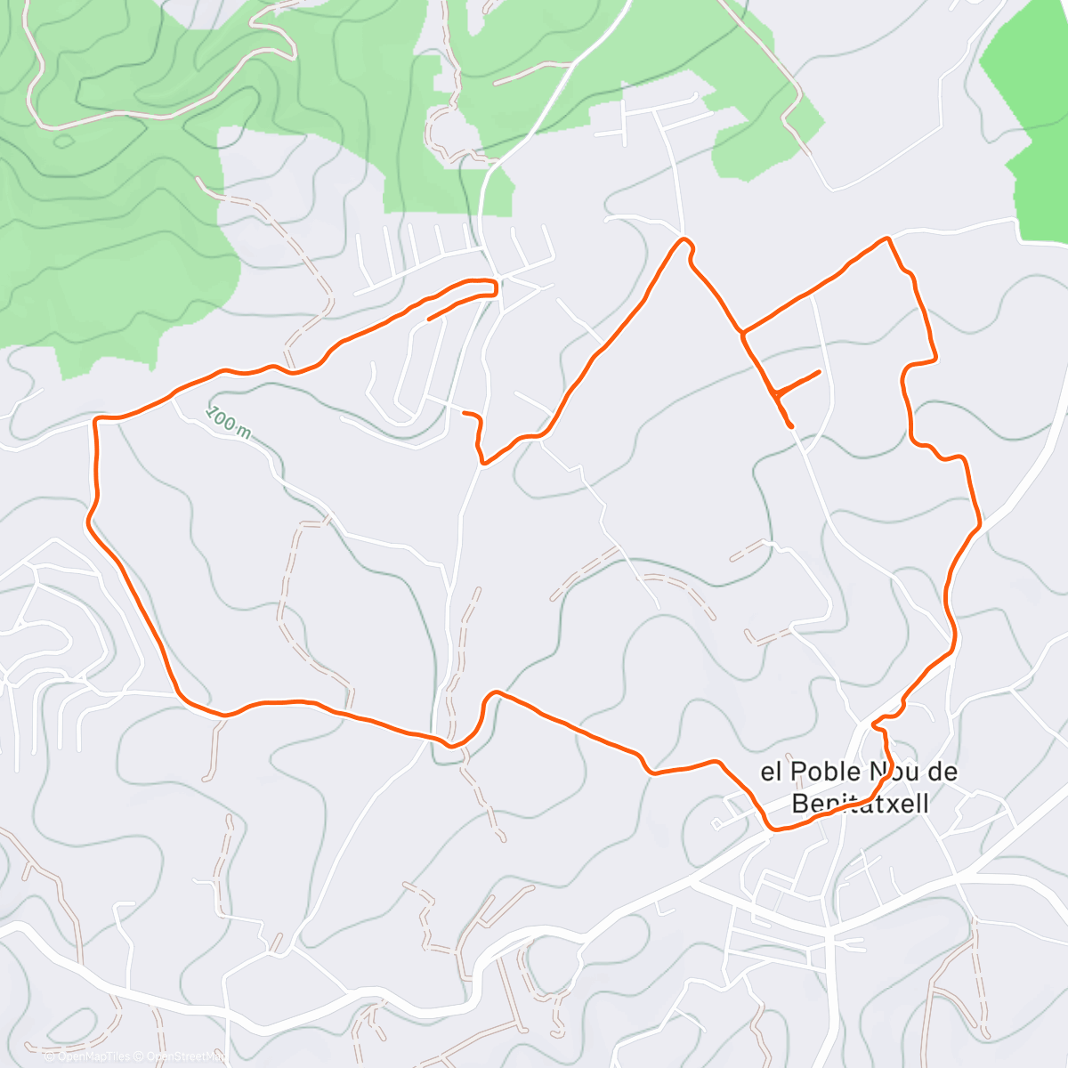 Map of the activity, The Old Cinema Cervera Walk