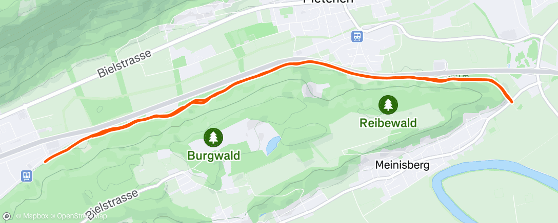 Map of the activity, Afternoon Run with Juanito and Yacine