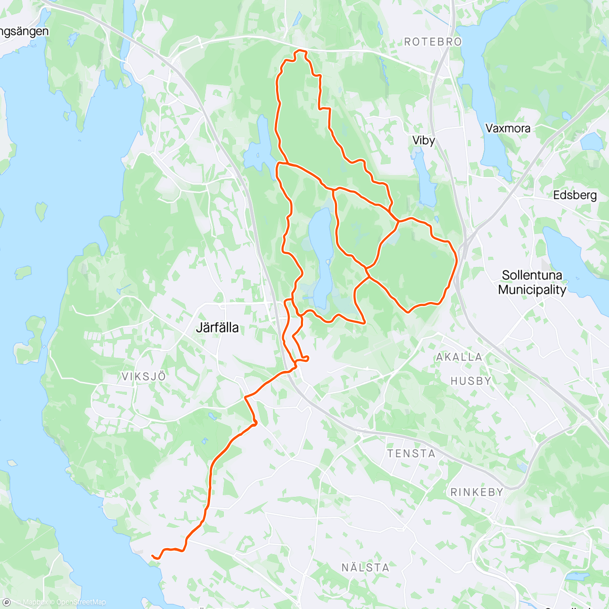 Map of the activity, EBG i kanonväder!