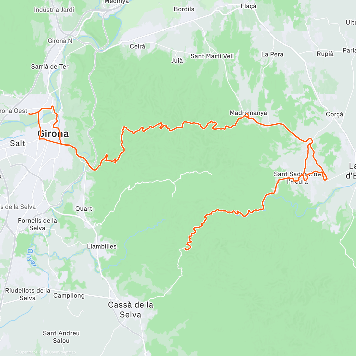 Map of the activity, Lapping it up