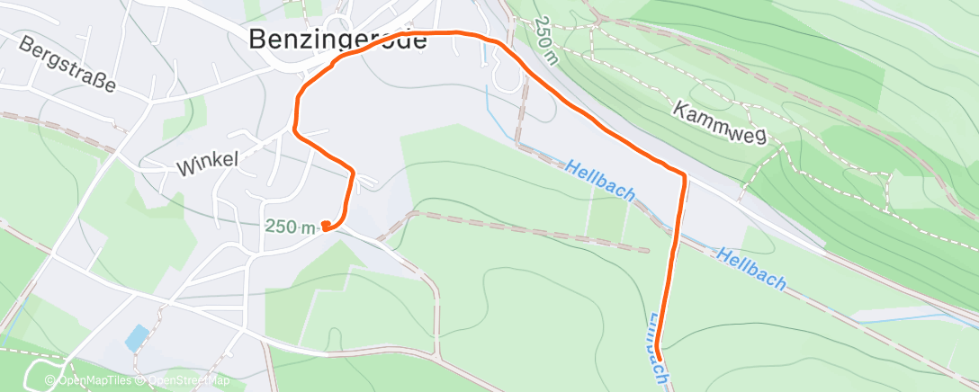 Map of the activity, Spaziergang am Nachmittag