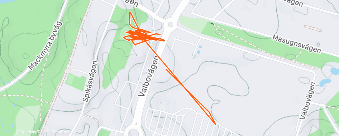 Map of the activity, Morning Workout