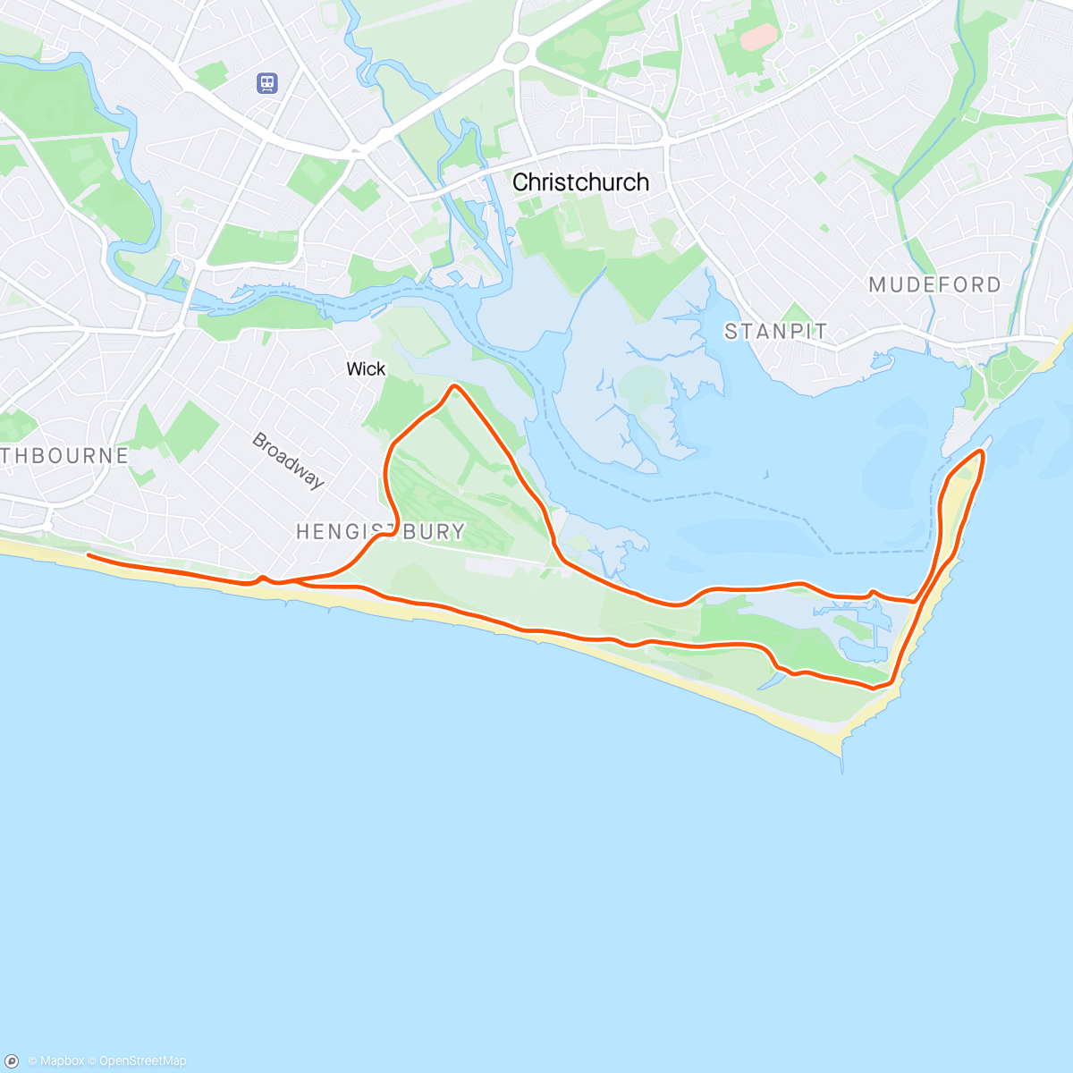 Map of the activity, 2353 Morning Run
