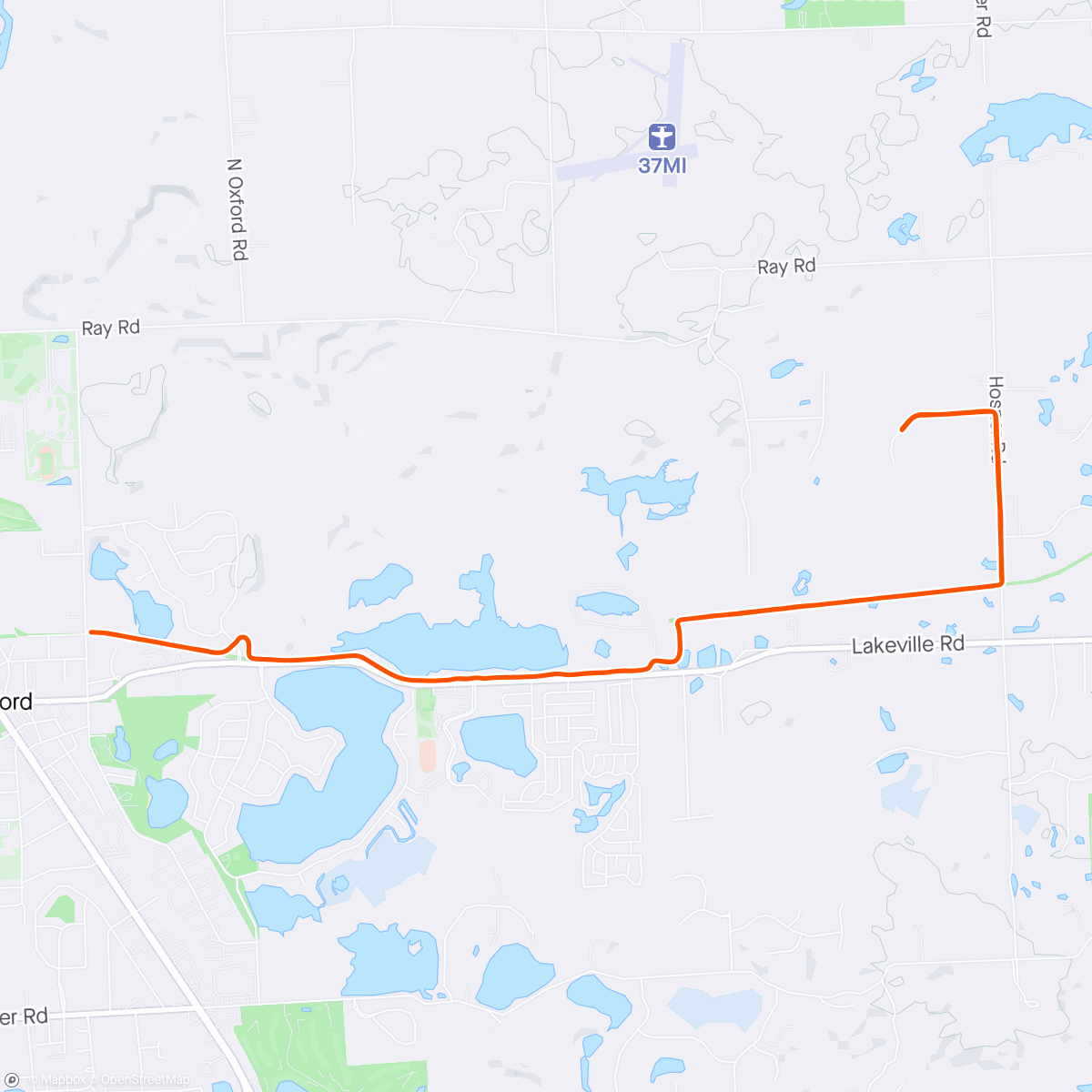 Map of the activity, First outdoor ride with the new hardware